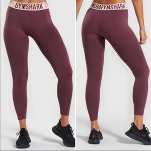 COPY - Gymshark maroon seamless leggings